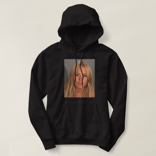 LINDSAY LOHAN MUGSHOT  HOODIE (Design vorne)