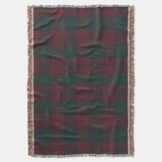 Lindsay M Original Scottish Tartan Decke (Vorderseite Vertikal)