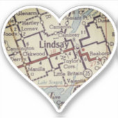 Lindsay Ontario Aufkleber (Vorderseite)