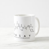 Lindsay-Peptidnamen-Tasse Kaffeetasse (VorderseiteRechts)