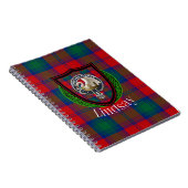 Lindsay Scottish Clan Tartan & Crest Notizblock (Rechte Seite)