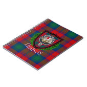 Lindsay Scottish Clan Tartan & Crest Notizblock (Linke Seite)