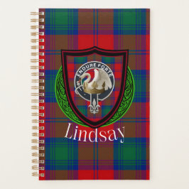 Lindsay Scottish Clan Tartan & Crest Planer