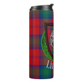 Lindsay Scottish Clan Tartan & Crest Thermosbecher (Nach links gedreht)