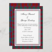 Lindsay Scottish Wedding Einladung (Vorne/Hinten)