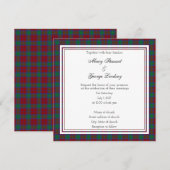 Lindsay Scottish Wedding Square Einladung (Vorne/Hinten)
