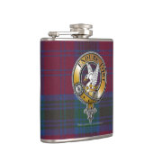 Lindsay Tartan & Abzeichen Flachmann (Rechts)