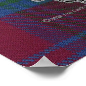 Lindsay Tartan & Abzeichen Poster (Ecke)