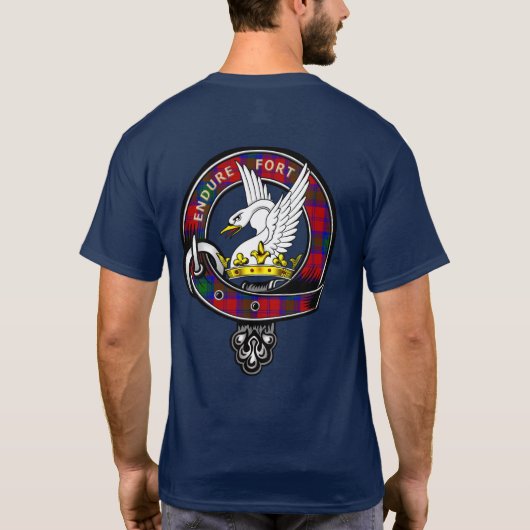 Lindsay Tartan Clan Abzeichen T-Shirt (Rückseite)