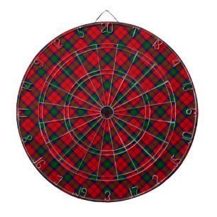 Lindsay tartan red green kariert dartscheibe
