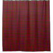 Lindsay tartan red green kariert duschvorhang (Vorderseite)
