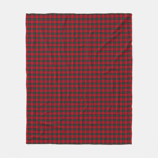 Lindsay tartan red green kariert fleecedecke (Vorderseite)