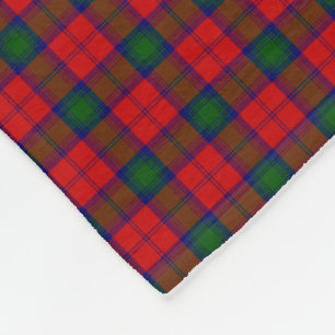 Lindsay tartan red green kariert fleecedecke