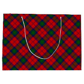 Lindsay tartan red green kariert große geschenktüte (Rückseite)