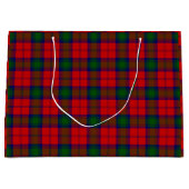 Lindsay tartan red green kariert große geschenktüte (Vorderseite)