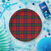 Lindsay tartan red green kariert pappteller (Party)