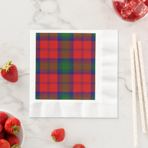Lindsay tartan red green kariert serviette