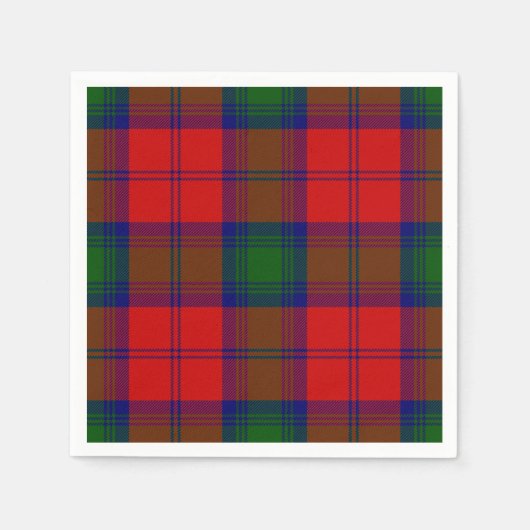 Lindsay tartan red green kariert serviette (Vorderseite)
