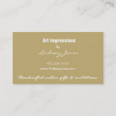 Lindsay-Visitenkarteschablone Visitenkarte (Rückseite)