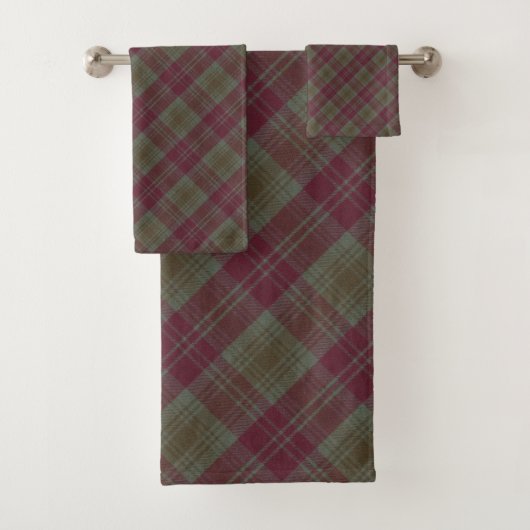 Lindsay Weathered Original Scottish Tartan Badhandtuch Set (Insitu)