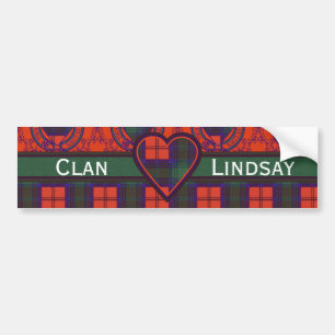 LindsayScottishTartan Autoaufkleber