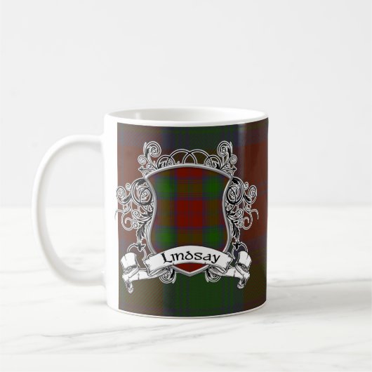 Lindsaytartan-Schild Kaffeetasse (Links)