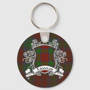 Lindsaytartan-Schild Schlüsselanhänger
