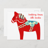 Lindsborg, Kansas Red Dala Horse Postcard Postkarte (Vorne/Hinten)