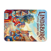 Lindsborg USA Magnet (Horizontal)