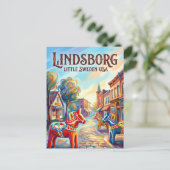 Lindsborg USA Postkarte (Stehend Vorderseite)