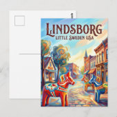 Lindsborg USA Postkarte (Vorne/Hinten)