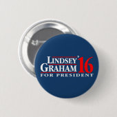 Lindsey Graham 2016 Button (Vorne & Hinten)