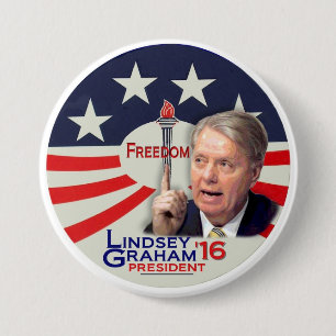 Lindsey Graham für Präsidenten 2016 Button
