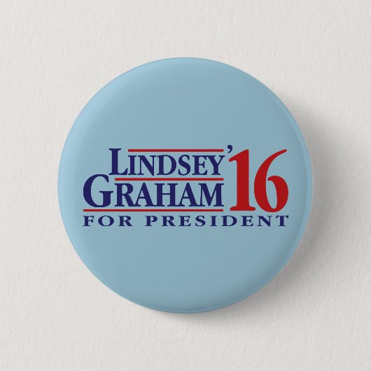 Lindsey Graham für Präsidenten Button (Vorderseite)