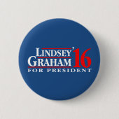 Lindsey Graham für Präsidenten Button (Vorderseite)