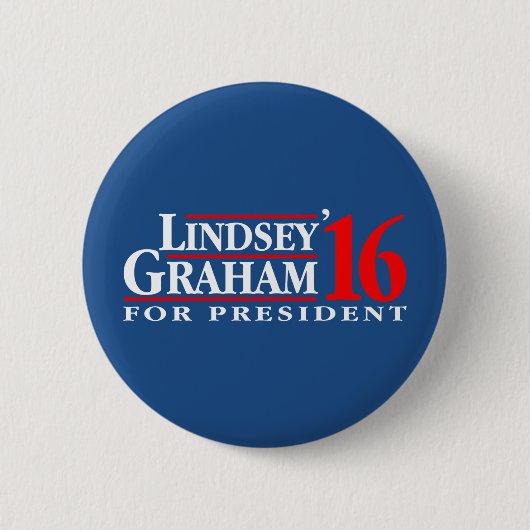 Lindsey Graham für Präsidenten Button (Vorderseite)