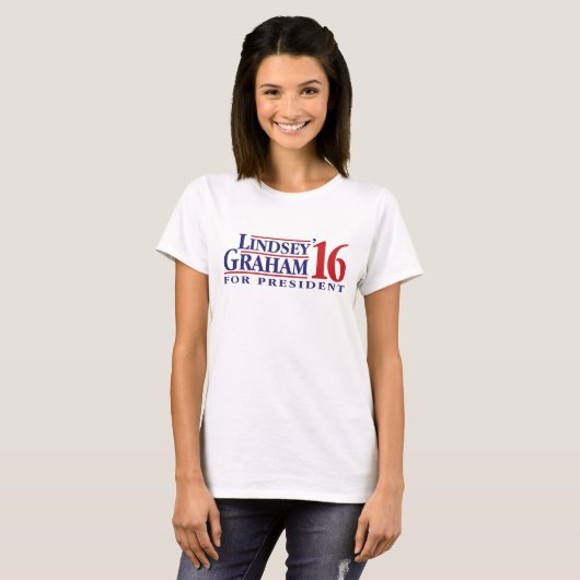 Lindsey Graham für Präsidenten T-Shirt (Vorne ganz)