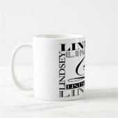LINDSEY - kundenspezifische Kaffee-Tasse Kaffeetasse (Links)