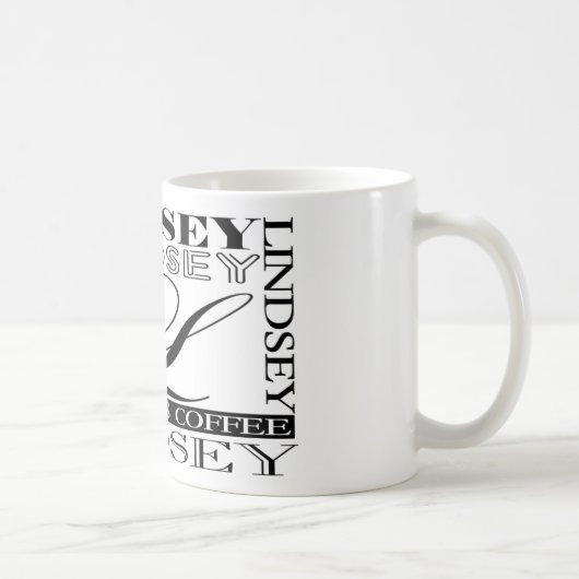 LINDSEY - kundenspezifische Kaffee-Tasse Kaffeetasse (Rechts)