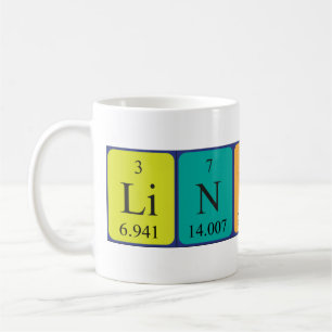 Lindsey Namen-Tasse periodischer Tabelle Kaffeetasse