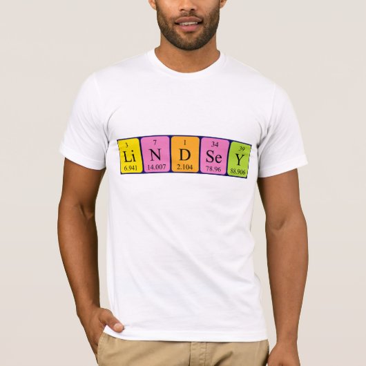 Lindsey Periodenname Shirt (Vorderseite)
