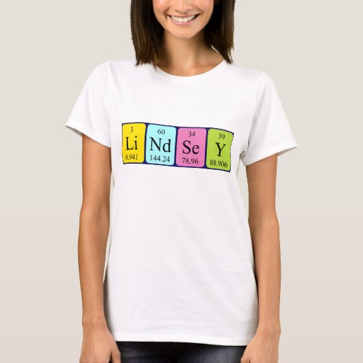 Lindsey Periodenname Shirt (Vorderseite)