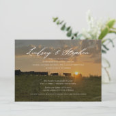 Lindsey und Steve | Einladung (Stehend Vorderseite)