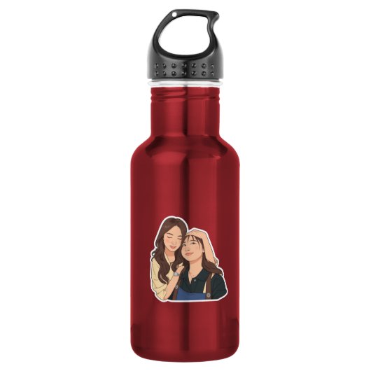 LinDy (GL-Paar) Edelstahlflasche (Vorderseite)