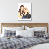 LinDy (GL-Paar) Leinwanddruck (Insitu (Schlafzimmer))