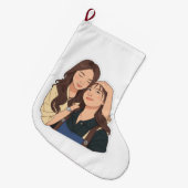 LinDy (GL pair) Großer Weihnachtsstrumpf (Vorderansicht (hängend))