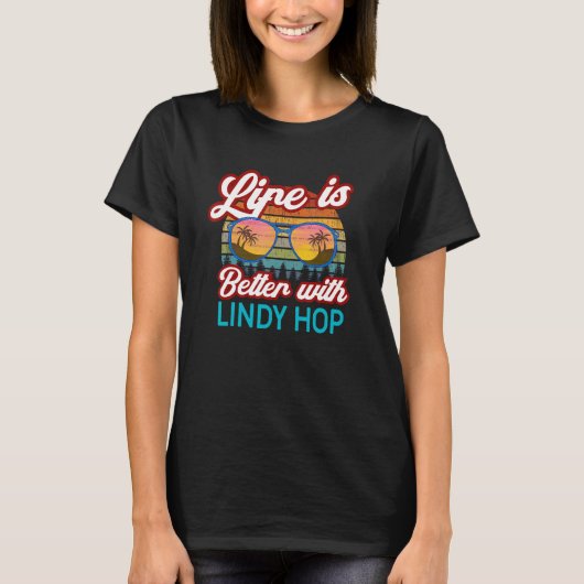 Lindy Hop Dancers   With Lindy Hop T-Shirt (Vorderseite)