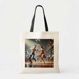 Lindy Hop Dancing Couple Tragetasche