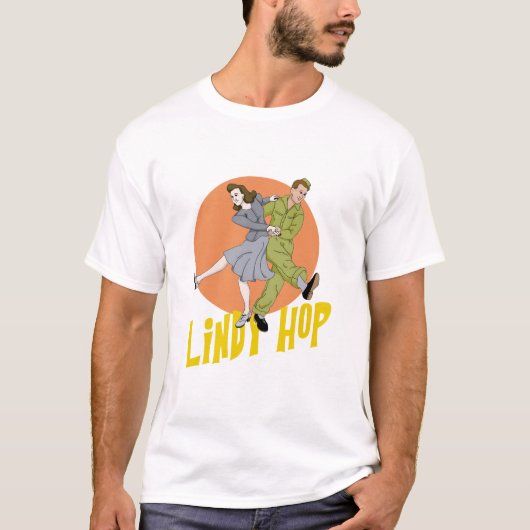 Lindy Hop Swing Dance T-Shirt (Vorderseite)