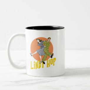 Lindy Hop Swing Dance Zweifarbige Tasse